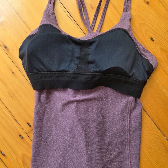 Black Diamond Heathered Purple Tank Top - Picture 3 of 4